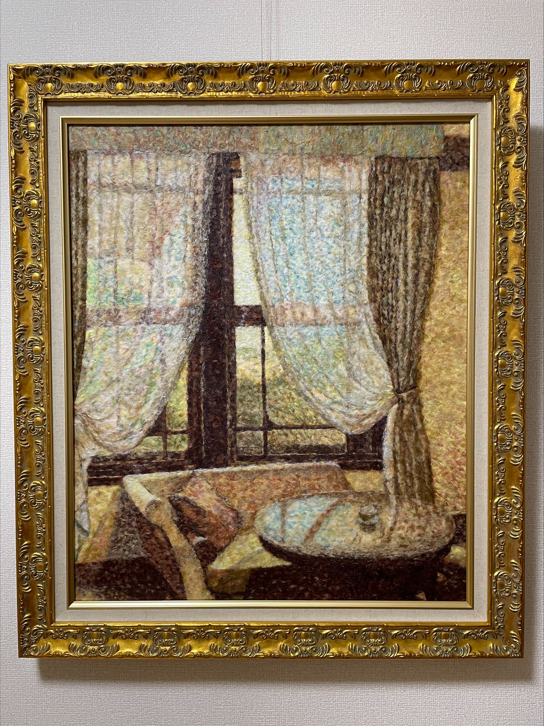 C9「Room228 ～Nara Hotel」2024年全国和紙ちぎり絵展にて奨励賞受賞