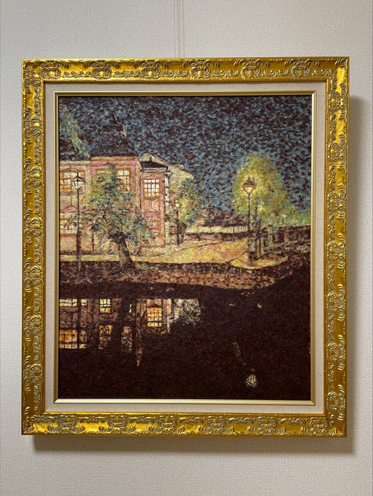 C7「倉敷classic」2023年全国和紙ちぎり絵展にて新人賞受賞作品