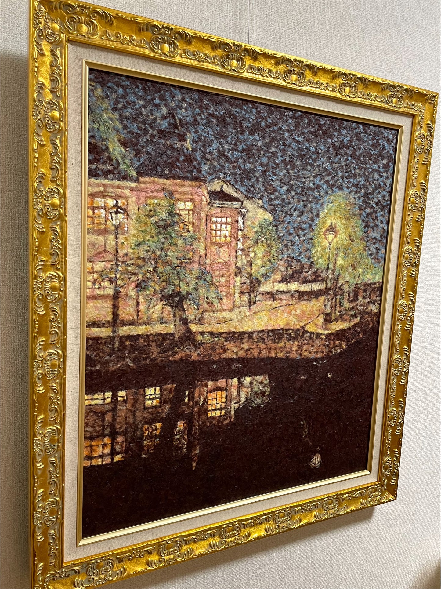 C7「倉敷classic」2023年全国和紙ちぎり絵展にて新人賞受賞作品