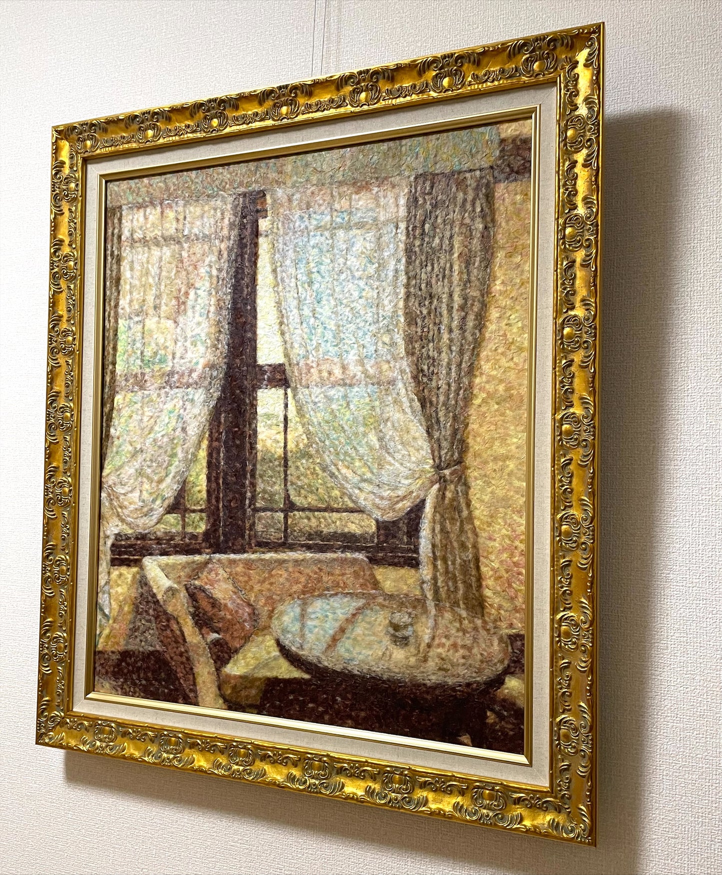 C9「Room228 ～Nara Hotel」2024年全国和紙ちぎり絵展にて奨励賞受賞作品