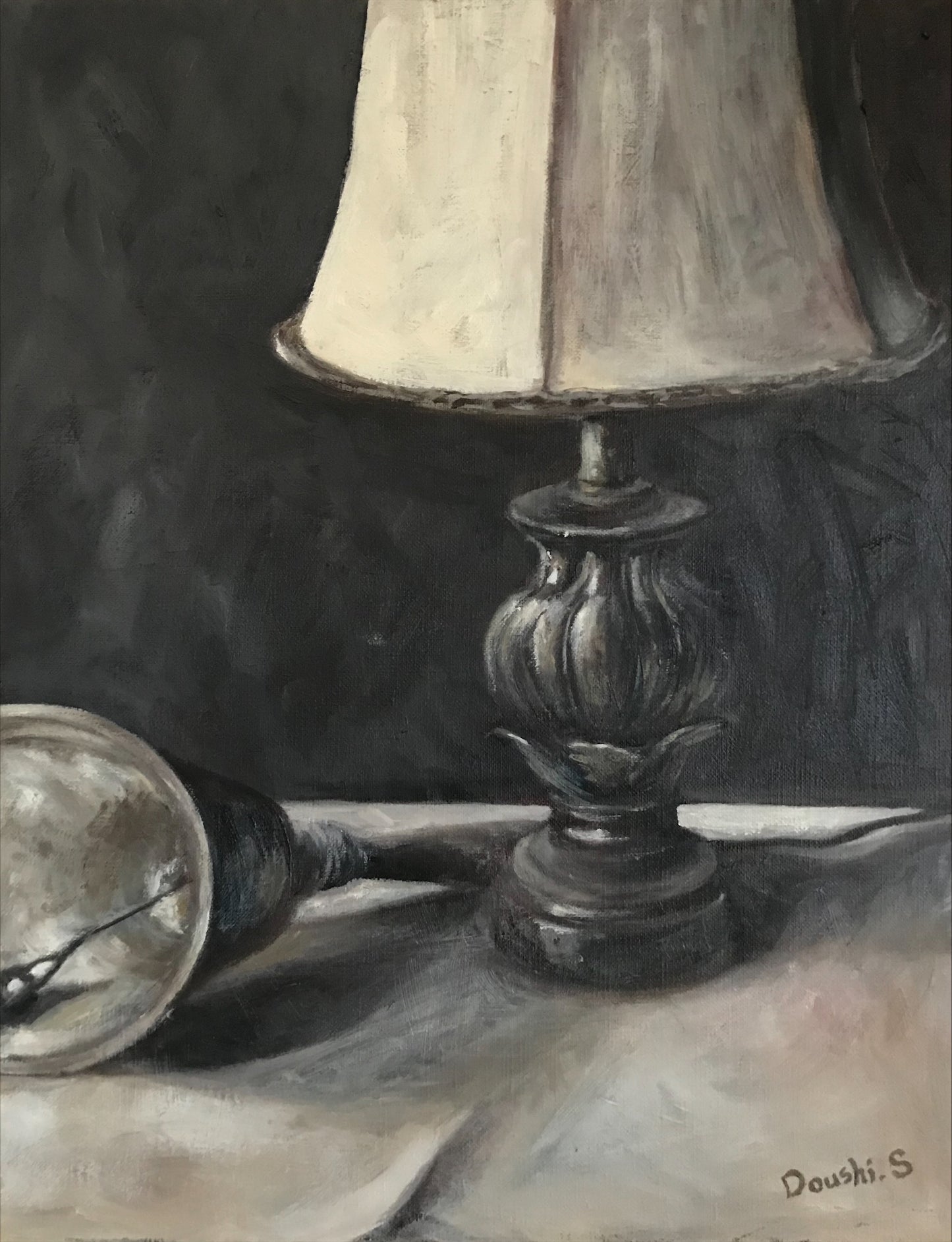 O10「 ハンドベルのある静物」