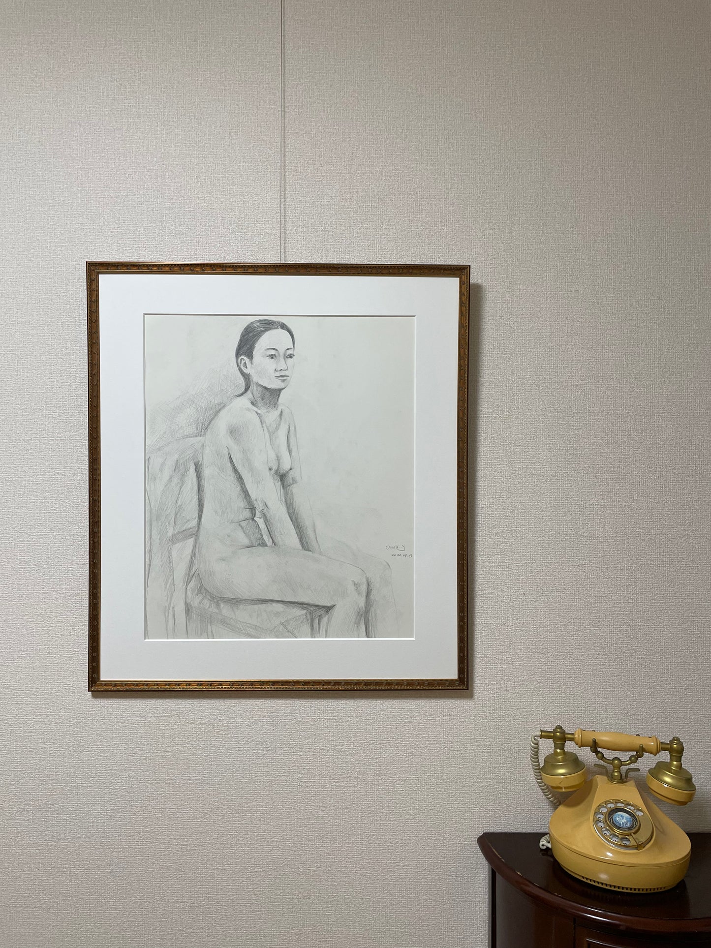 S2「 座る裸婦」