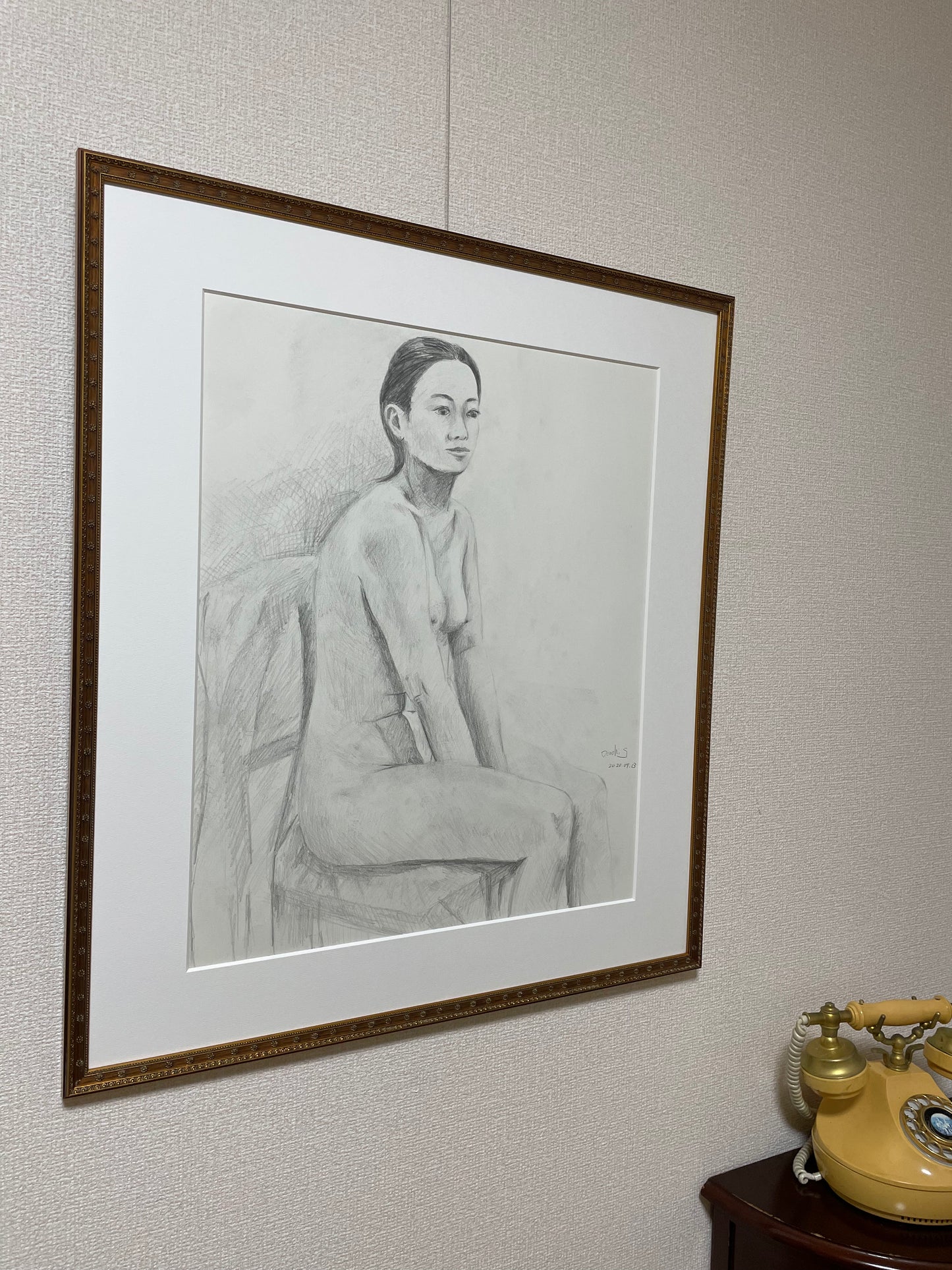 S2「 座る裸婦」