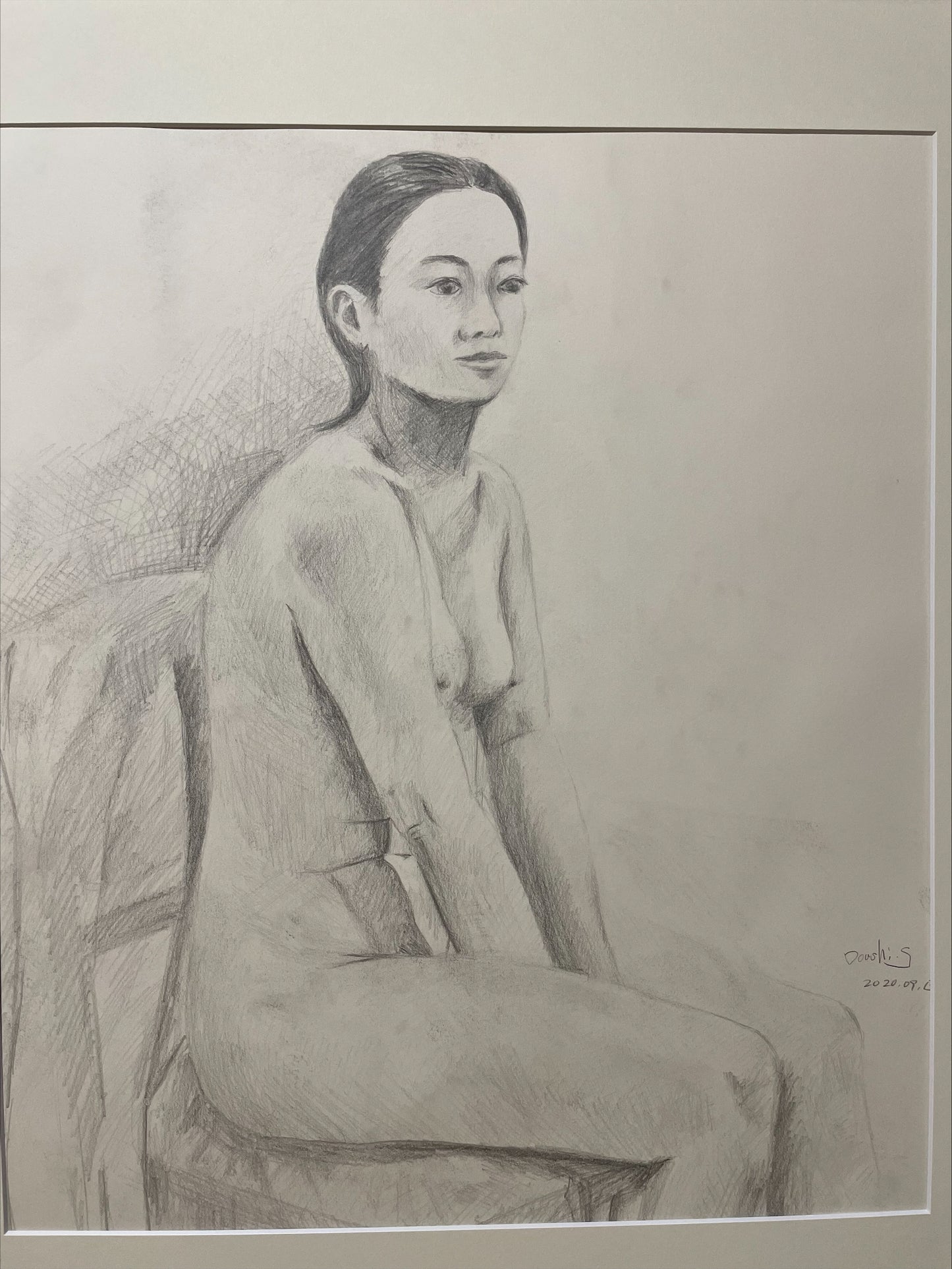 S2「 座る裸婦」